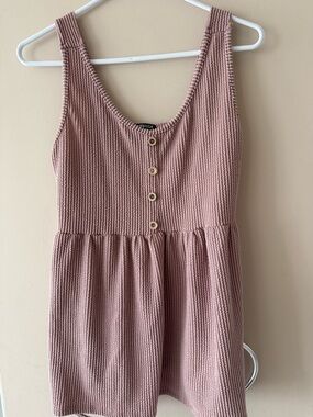HEIMISH USA Dusty Rose Ribbed Tank Top